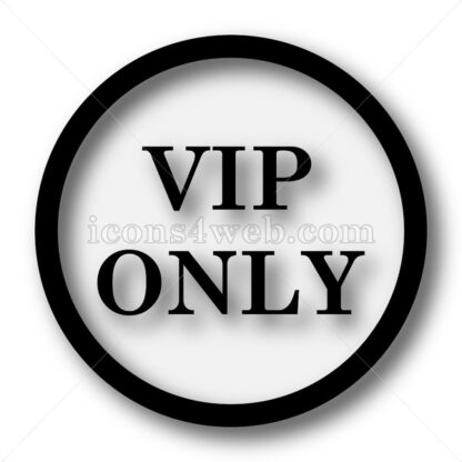 VIP only simple icon. VIP only simple button. - Website icons