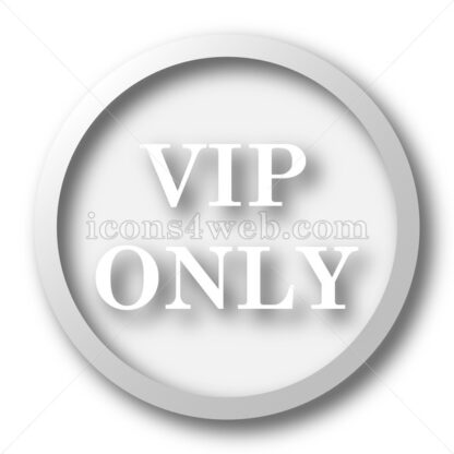 VIP only white icon. VIP only white button - Website icons