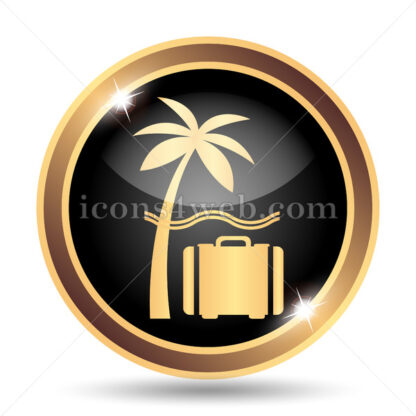 Vacation gold icon. - Website icons