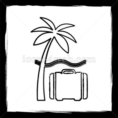 Vacation sketch icon. - Website icons