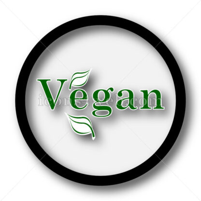 Vegan simple icon. Vegan simple button. - Website icons