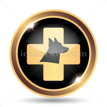 Veterinary gold icon. - Website icons