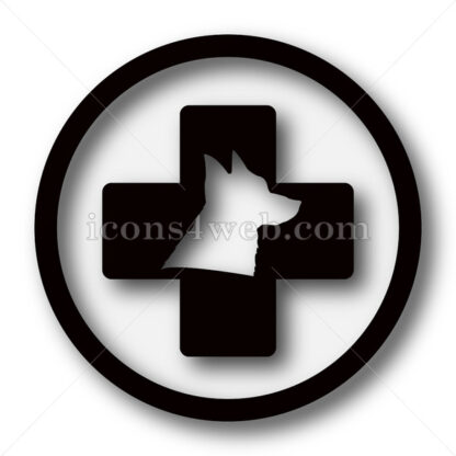 Veterinary simple icon. Veterinary simple button. - Website icons