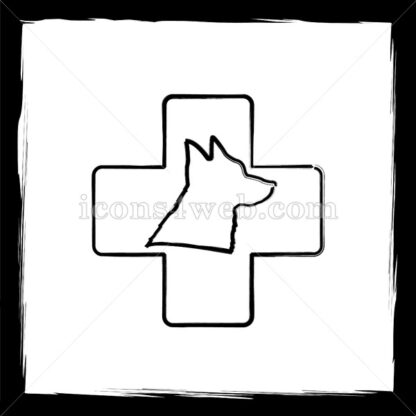 Veterinary sketch icon. - Website icons