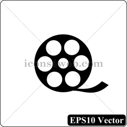 Video black icon. EPS10 vector. - Website icons