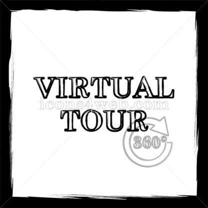 Virtual tour sketch icon. - Website icons