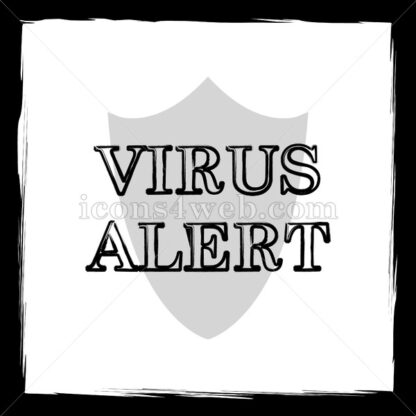 Virus alert sketch icon. - Website icons