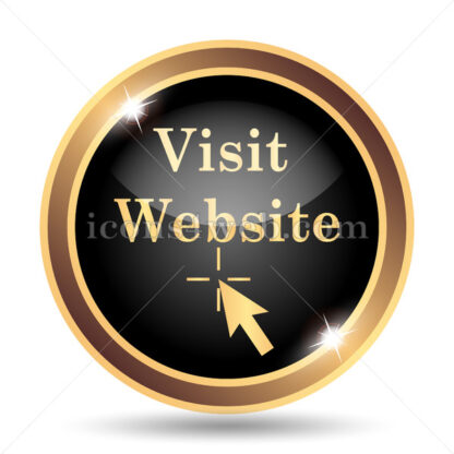 Visit website gold icon. - Website icons