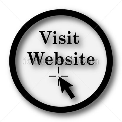 Visit website simple icon. Visit website simple button. - Website icons