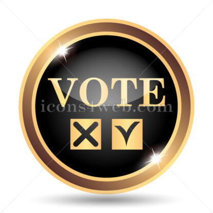 Vote gold icon. - Website icons