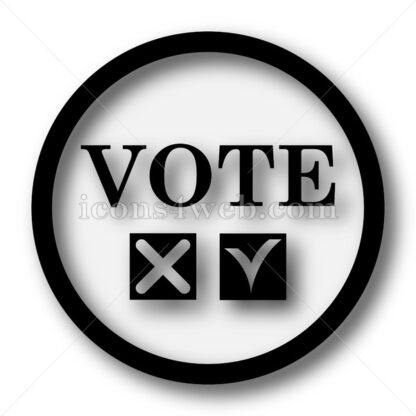 Vote simple icon. Vote simple button. - Website icons