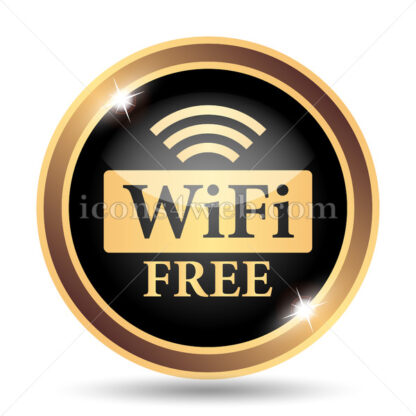WIFI free gold icon. - Website icons