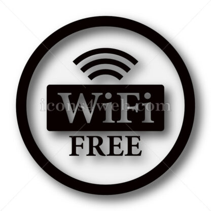 WIFI free simple icon. WIFI free simple button. - Website icons