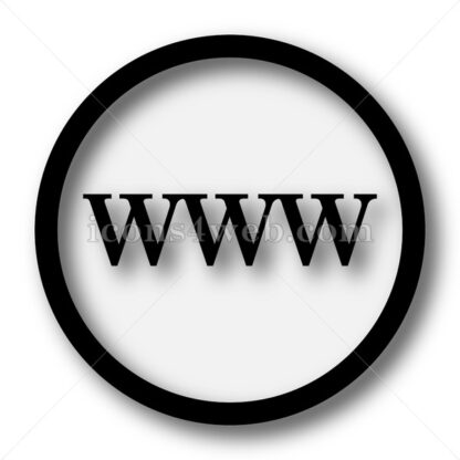 WWW simple icon. WWW simple button. - Website icons