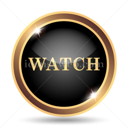 Watch gold icon. - Website icons