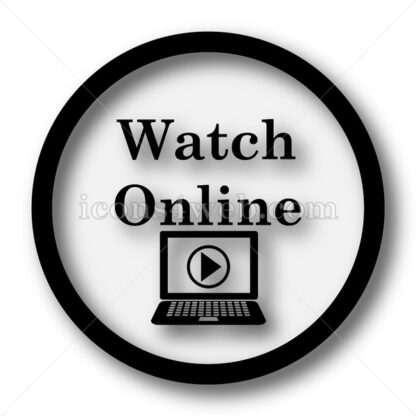 Watch online simple icon. Watch online simple button. - Website icons