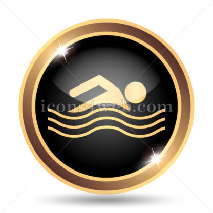 Water sports gold icon. - Website icons