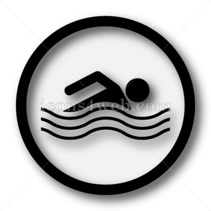 Water sports simple icon. Water sports simple button. - Website icons