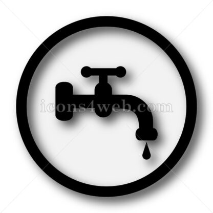 Water tap simple icon. Water tap simple button. - Website icons