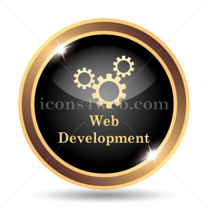 Web development gold icon. - Website icons