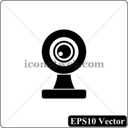 Webcam black icon. EPS10 vector. - Website icons