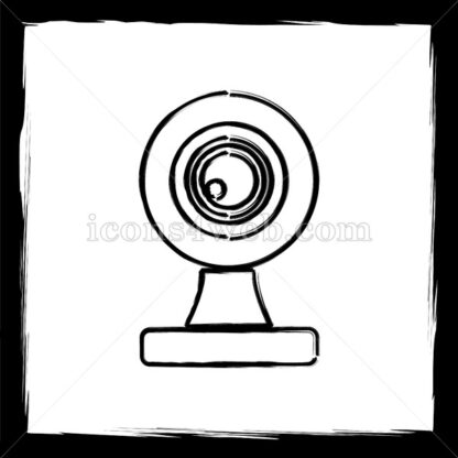 Webcam sketch icon. - Website icons