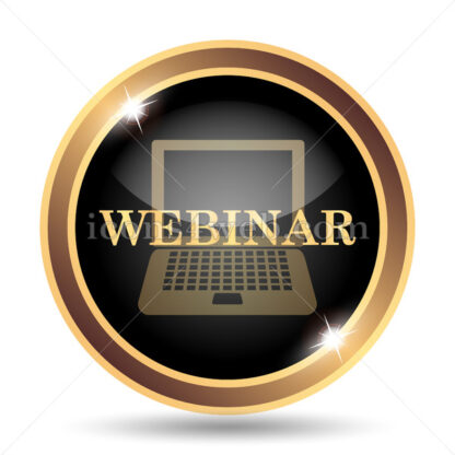 Webinar gold icon. - Website icons