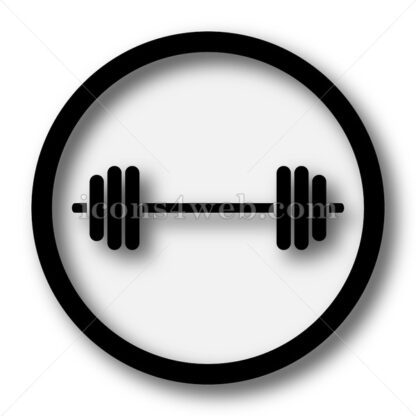 Weightlifting simple icon. Weightlifting simple button. - Website icons