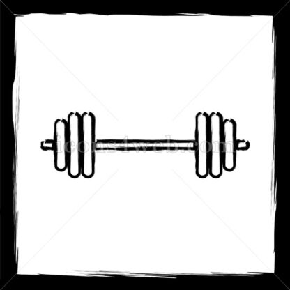 Weightlifting sketch icon. - Website icons