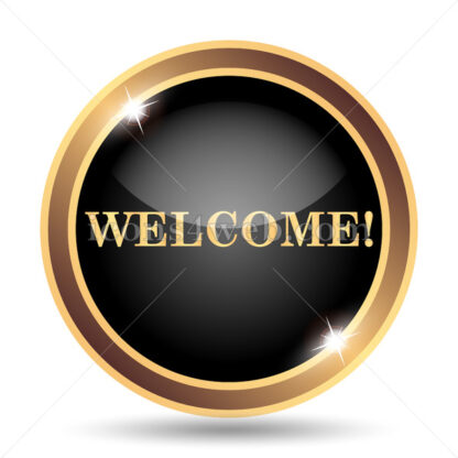 Welcome gold icon. - Website icons