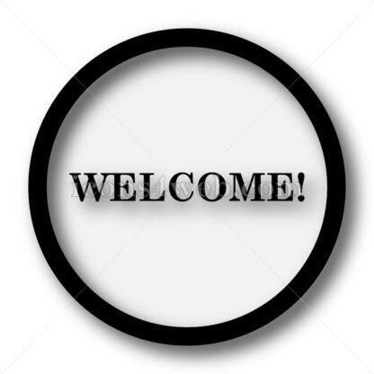 Welcome simple icon. Welcome simple button. - Website icons