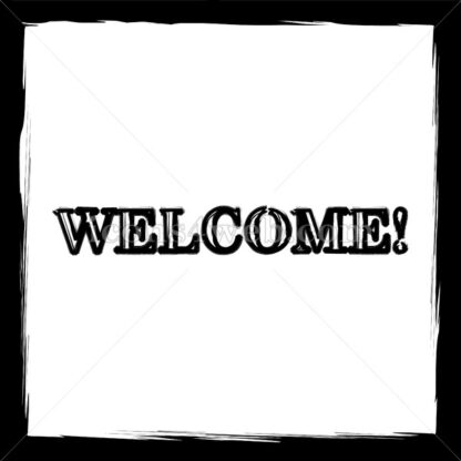 Welcome sketch icon. - Website icons