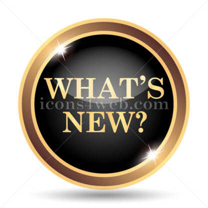 Whats new gold icon. - Website icons