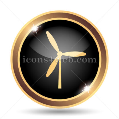 Windmill gold icon. - Website icons