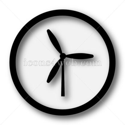 Windmill simple icon. Windmill simple button. - Website icons