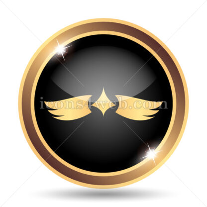 Wings gold icon. - Website icons