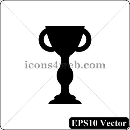 Winners cup black icon. EPS10 vector. - Website icons