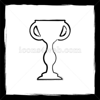 Winners cup sketch icon. - Website icons