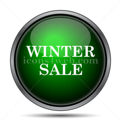 Winter sale internet icon. - Website icons