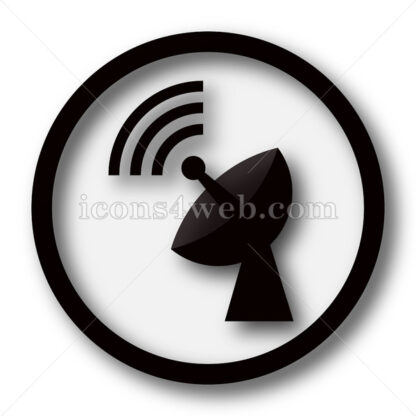 Wireless antenna simple icon. Wireless antenna simple button. - Website icons