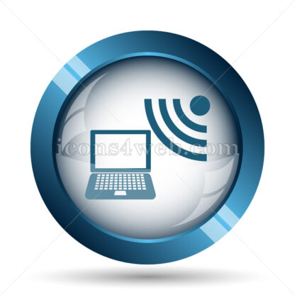 Wireless laptop image icon. - Website icons