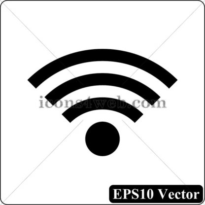 Wireless sign black icon. EPS10 vector. - Website icons