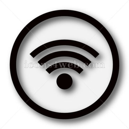 Wireless sign simple icon. Wireless sign simple button. - Website icons