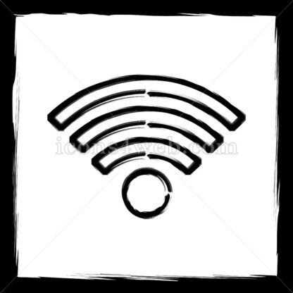 Wireless sign sketch icon. - Website icons
