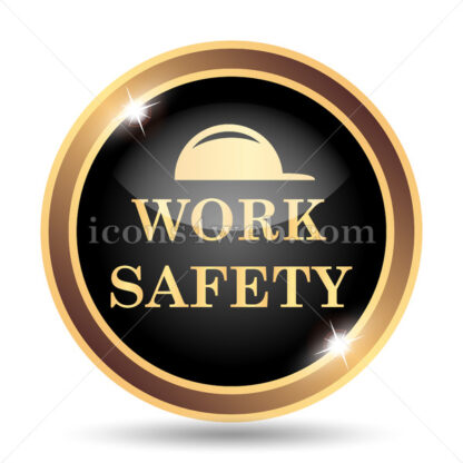 Work safety gold icon. - Website icons