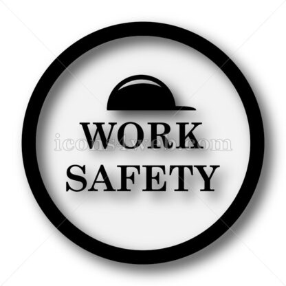 Work safety simple icon. Work safety simple button. - Website icons