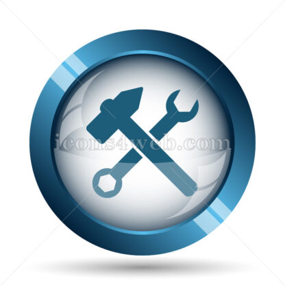Wrench and hammer. Tools image icon. - Website icons
