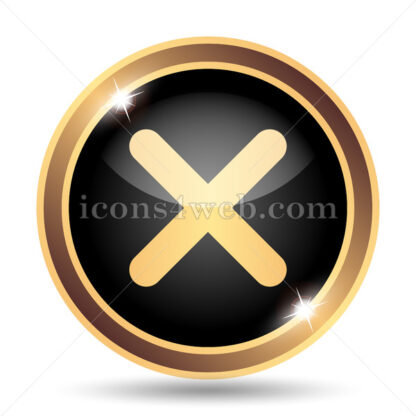 X close gold icon. - Website icons