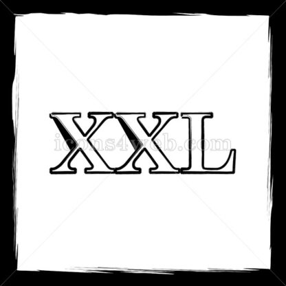 XXL  sketch icon. - Website icons