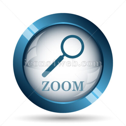 Zoom with loupe image icon. - Website icons